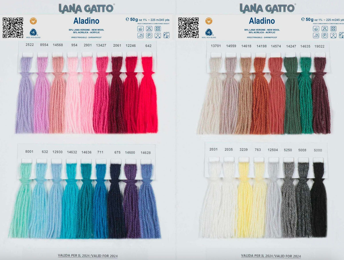 Aladino 50 percent pure new wool 50 percent acrylic shrinkproof fingering weight yarn from iDOKNiT