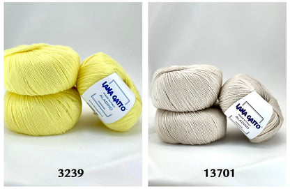 Aladino 50 percent pure new wool 50 percent acrylic shrinkproof fingering weight yarn from iDOKNiT