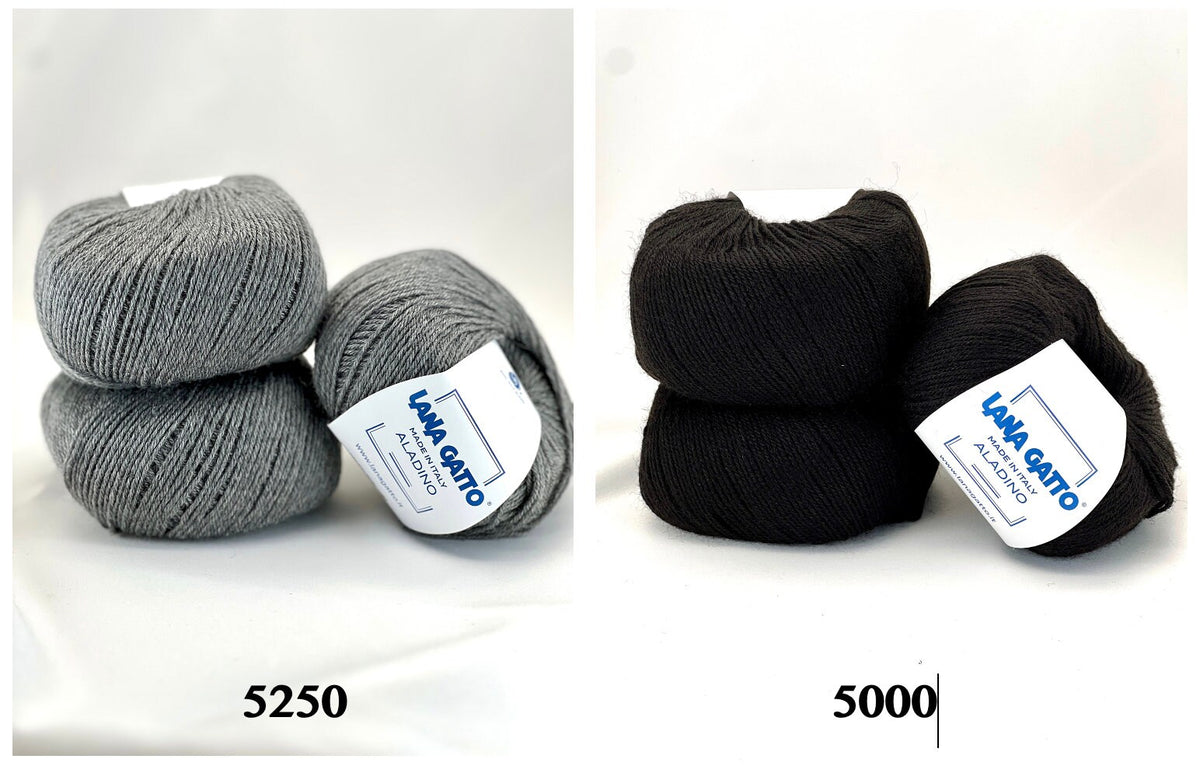 Aladino 50 percent pure new wool 50 percent acrylic shrinkproof fingering weight yarn from iDOKNiT