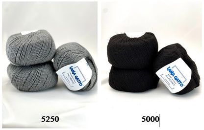 Aladino 50 percent pure new wool 50 percent acrylic shrinkproof fingering weight yarn from iDOKNiT