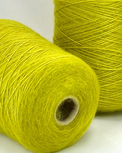 Silk and superkid mohair cord chain yarn on cone made in Italy by Filcom. Only at IDOKNIT shop.