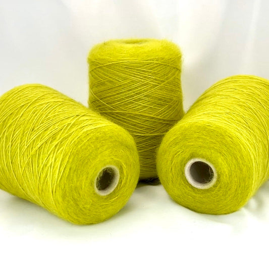 Silk and superkid mohair cord chain yarn on cone made in Italy by Filcom. Only at IDOKNIT shop.