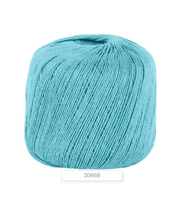 FRESH 100% Linen flax yarn by Lana Gatto, Italy – premium sport-weight summer yarn shown in a vibrant palette of colors. Ideal for breathable summer tops, elegant lightweight cardigans, and luxury knitting. Made in Tollegno, Italy. Available at iDOKNiT.com.