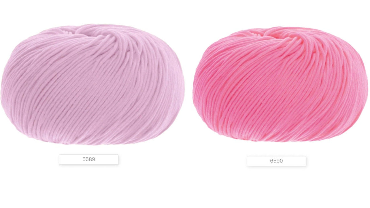 Lana Gatto Nuovo Jaipur 100% Egyptian Mako cotton worsted weight yarn from iDOKNiT. Smooth, premium Italian-spun fiber for luxury hand and machine knitting, 100m per 50g ball.