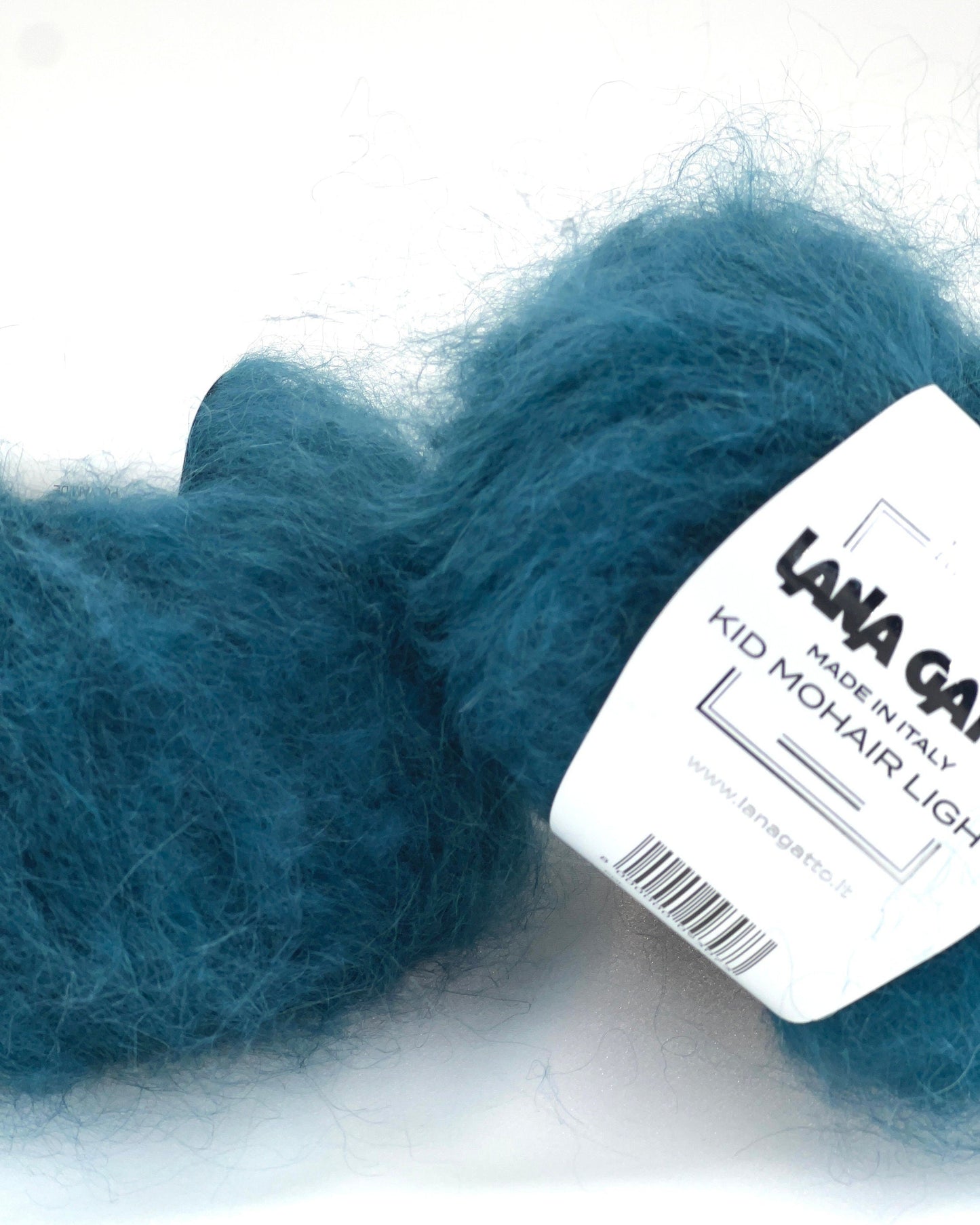 Lana Gatto Kid Mohair Light luxury wool blend yarn from iDOKNiT. Fluffy, lightweight Italian-spun roving with a soft halo for high-end knitting and crochet, 90m per 50g ball.