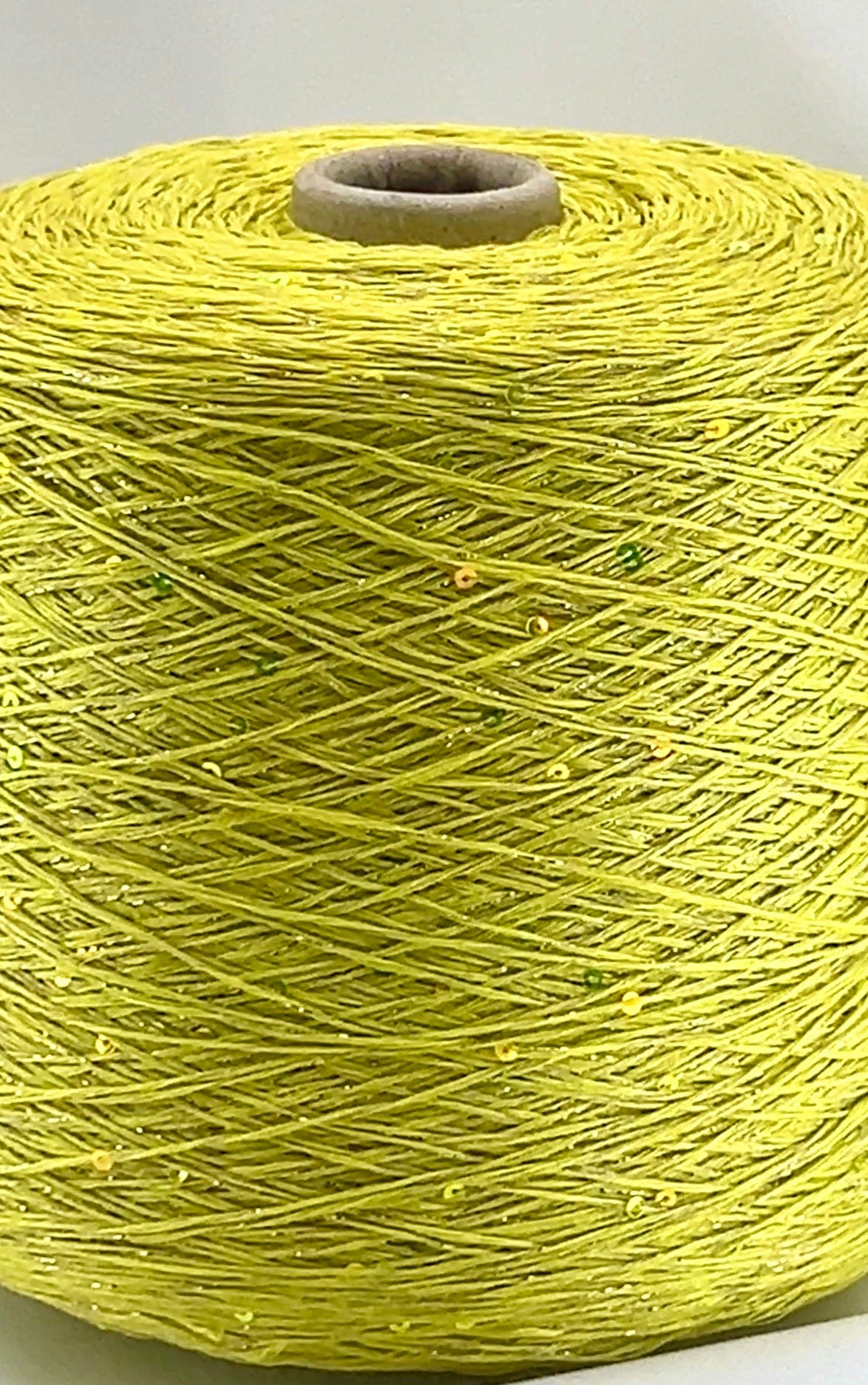 100% Linen Lurex and Paillettes Yarn, G&G FILATI LINO 360, Premium Italian Fingering Weight Sequin Yarn, Balls or Cones, 360m/100g