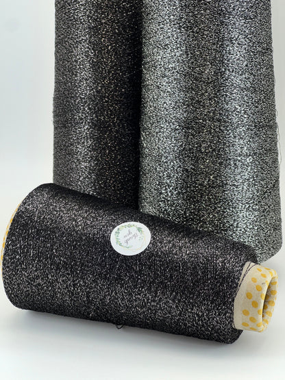 LUREX Metallic Yarn, Super Lace Weight Yarn, Lurex Viscose Yarn, Italian Yarn, Yarn on Cone, Extra-Fine Weight, 4500m/100g