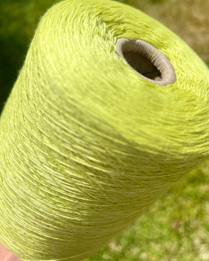 Loro Piana SUPERCASH 100% cashmere lace yarn in Fluo Lemon, iDOKNiT shop