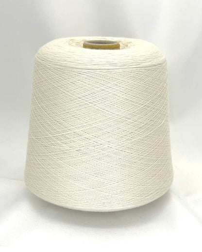 Luxury cashmere silk yarn CASH SETA from an exclusive Italian mill
Fine lace-weight cashmere silk yarn in off-white color
Italian cashmere silk cone yarn with exceptional meterage
Luxury knitting yarn for shawls, sweaters, and weaving
Cashmere silk lace yarn with elegant drape and softness