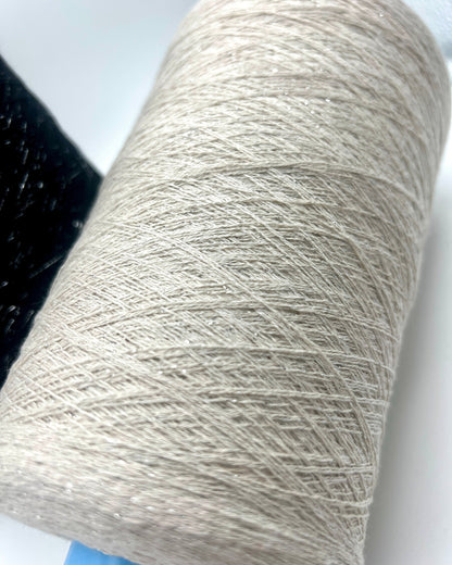 FILMAR PASHA luxury metallic cotton lace yarn, elegant Italian paillette shimmer yarn for knitting, crochet, weaving, festive garments, and soft glowing textures