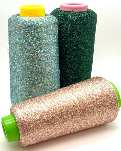 French Lurex metallic viscose extra fine lace weight companion yarn from iDOKNiT