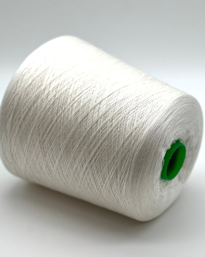 Botto Giuseppe Shine 100% pure Mulberry silk extra-fine lace weight yarn from iDOKNiT. Premium sustainable Italian-spun fiber with high natural luster for luxury knitting and weaving, 3000m per 100g cone.