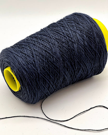 Exclusive iDOKNiT sport weight yarn, LINO by RI.Go Italy. 100% pure linen with an Nm 3200 count, providing 320m per 100g. Authentic Italian-made plant fiber curated by iDOKNiT in classic shades like 954 Black, 955 Beige, and 956 Navy Blue, ideal for durable, breathable summer hand or machine knitting.
