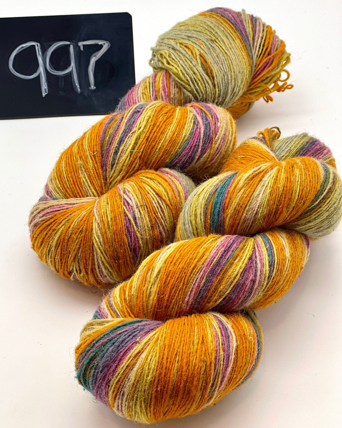Dundaga hand dyed multicolored Latvian wool and merino fingering weight yarn from iDOKNiT