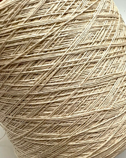 Exclusive iDOKNiT sport weight yarn, SETA TUSSAH by RiGo Italy. 100% pure Tussah silk with a Tit. 3000 count, providing 300m per 100g. Authentic Italian-made luxury fiber featuring a soft, slightly textured matte sheen, curated by iDOKNiT for elegant hand and machine knitting projects.
