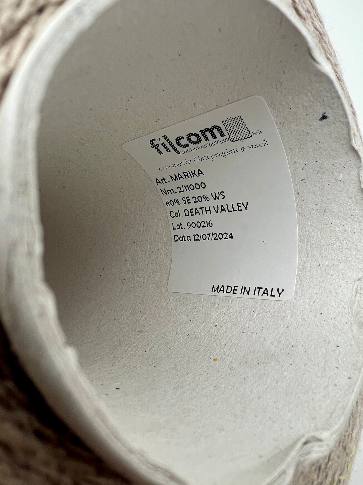 Bourette Silk Cashmere Yarn, MARIKA, Filcom, Luxury Italian Yarn, Available on Cone and in Balls, 550m/100g