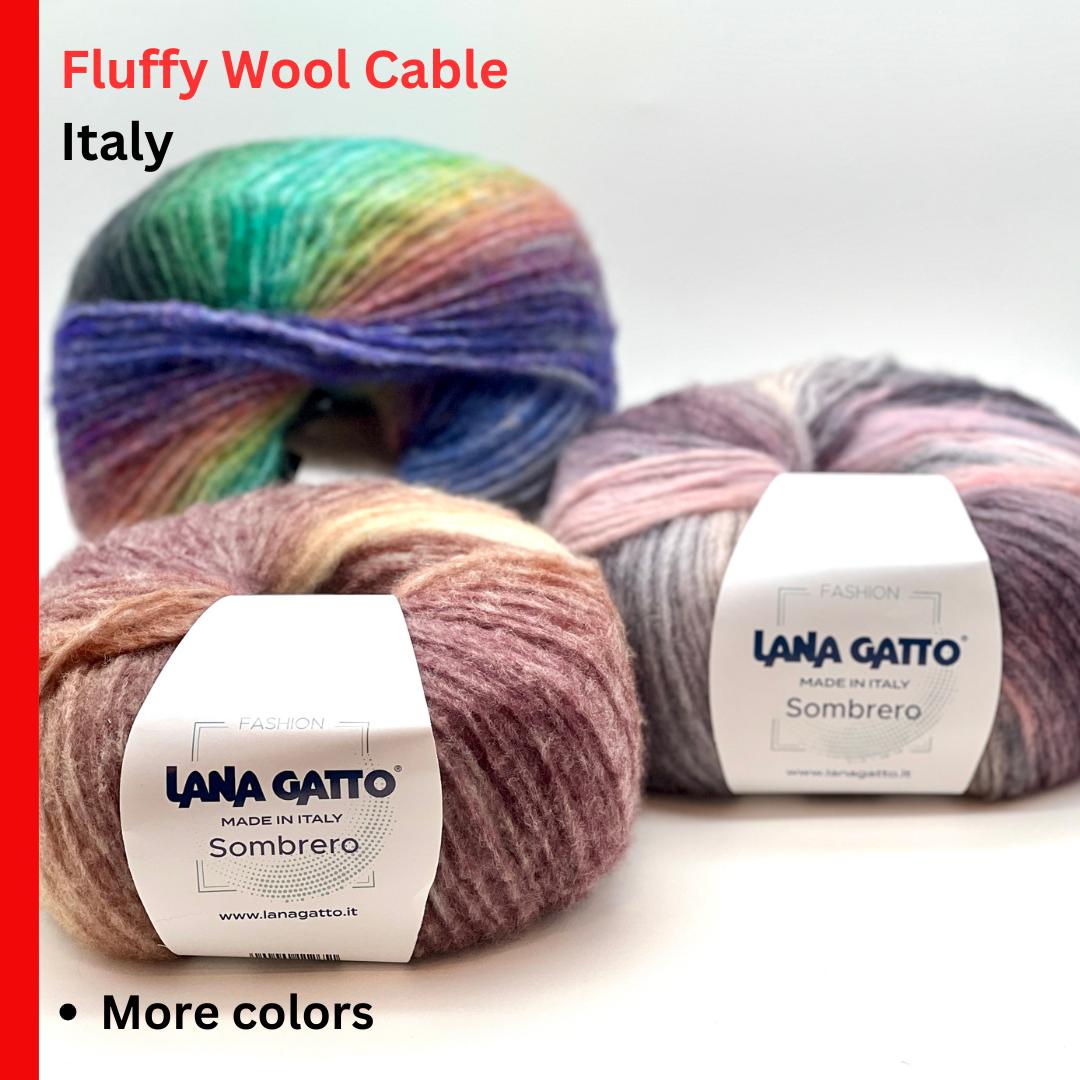 Lana Gatto Sombrero 86 percent Virgin Wool gradient yarn 100g 300m from iDOKNiT