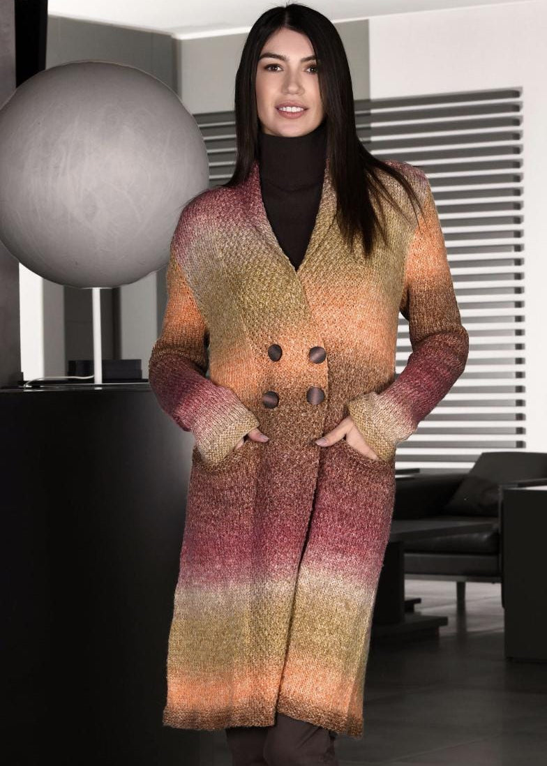 Lana Gatto Peru superwash wool cotton gradient yarn balls from iDOKNiT