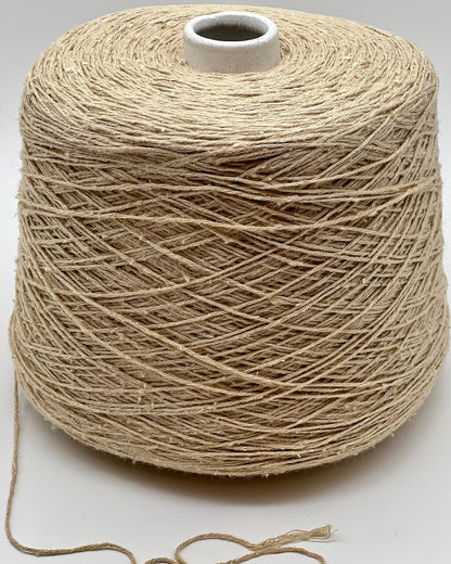 Exclusive iDOKNiT sport weight yarn, SETA TUSSAH by RiGo Italy. 100% pure Tussah silk with a Tit. 3000 count, providing 300m per 100g. Authentic Italian-made luxury fiber featuring a soft, slightly textured matte sheen, curated by iDOKNiT for elegant hand and machine knitting projects.