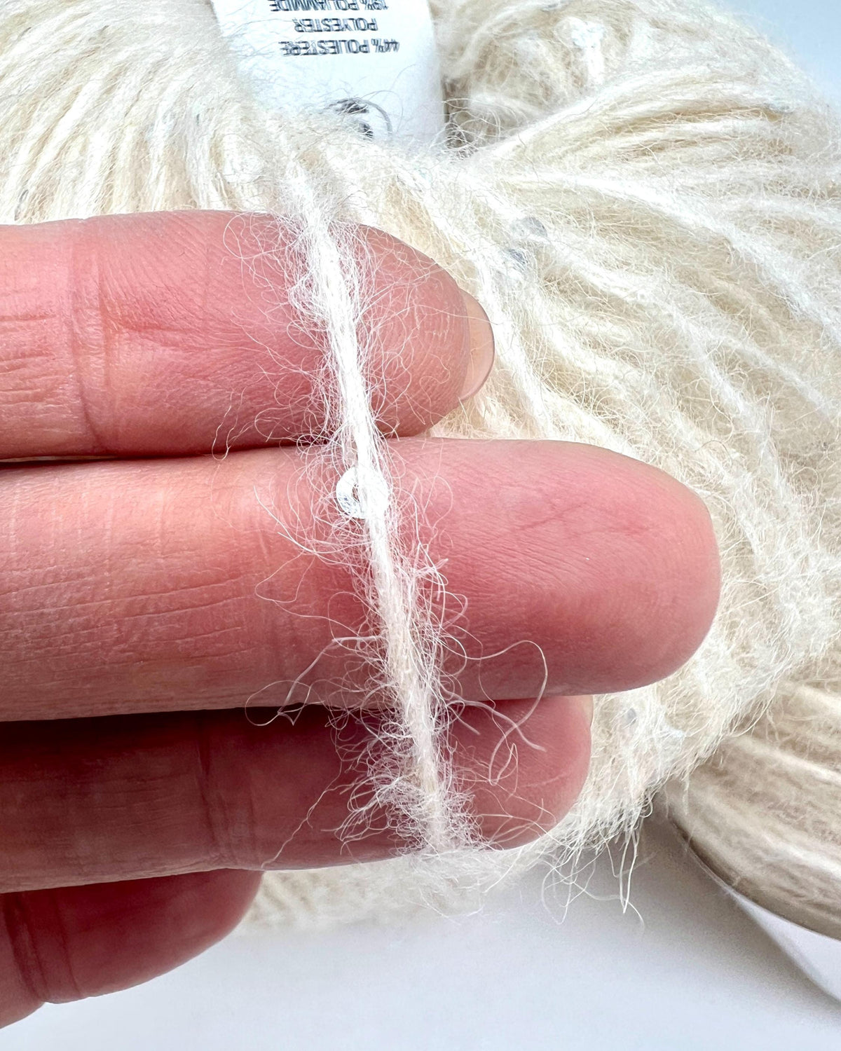 Lana Gatto Soffio alpaca merino wool sequined DK weight Italian yarn from iDOKNiT