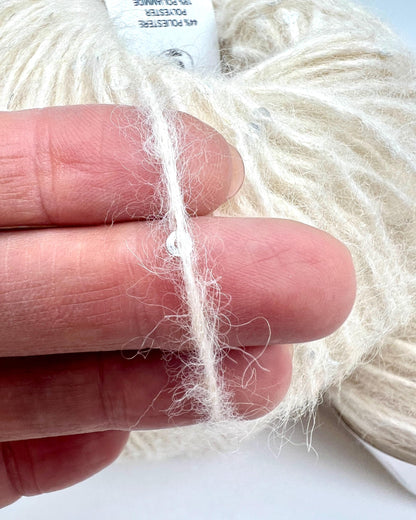 Lana Gatto Soffio alpaca merino wool sequined DK weight Italian yarn from iDOKNiT