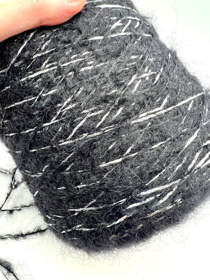 Superkid Mohair Lurex Yarn, Ilaria STARKID, Premium Italian Aran Weight Yarn, Balls or Cones, 170m/100g