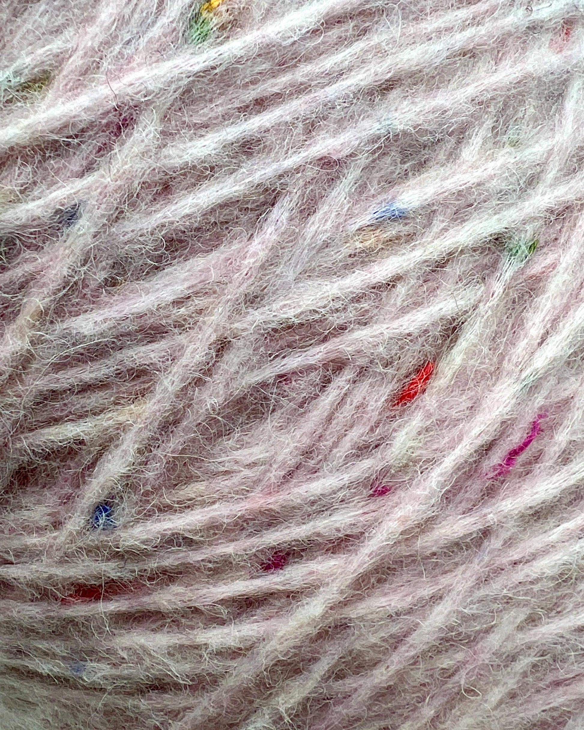 Professional grade Filitaly Lab JOKER DK weight yarn from iDOKNiT, featuring a sophisticated cable yarn construction and a blend of Alpaca and Merino wool. This light and super soft Italian-made yarn is curated by iDOKNiT to provide superior texture and luxury loft for high-performance knitting and crochet projects.