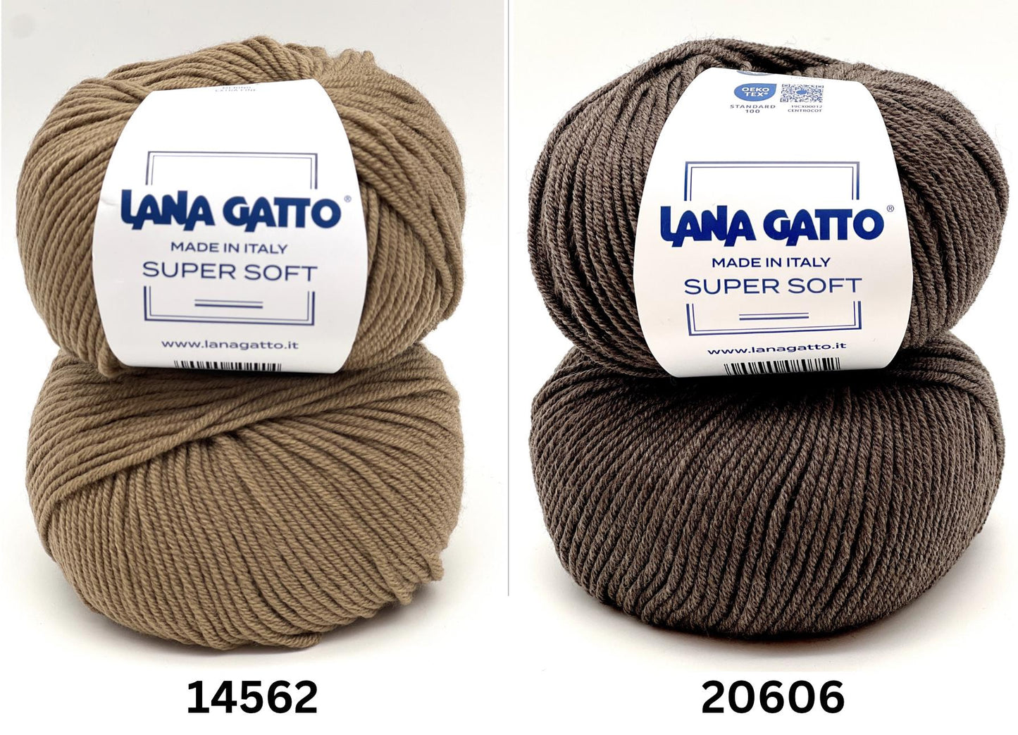 SUPER SOFT, 100% Wool Knitting Yarn, Italian Yarn, Lana Gatto, Great for Machine and Hand Knitting, 50g/125m (137y)