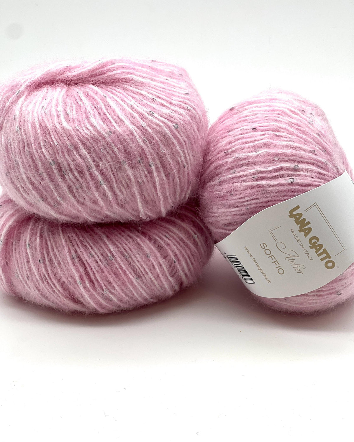 Lana Gatto Soffio alpaca merino wool sequined DK weight Italian yarn from iDOKNiT