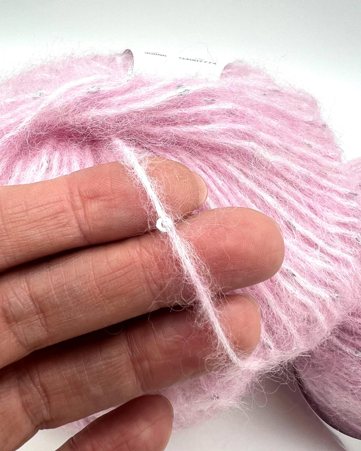 Lana Gatto Soffio alpaca merino wool sequined DK weight Italian yarn from iDOKNiT