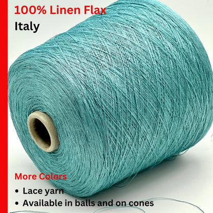 Luxury pure linen yarn TOSCOLINO by Toscano Italy
Italian lace weight linen yarn for summer knitting
100% pure linen yarn close up showing elegant texture
Fine Italian linen yarn for crochet weaving and lace knitting
Luxury breathable linen yarn for heirloom garments