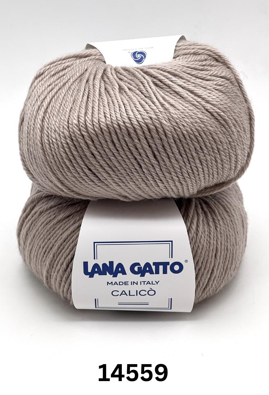 Lana Gatto Calico 50 percent virgin wool 50 percent acrylic shrinkproof DK weight Italian yarn from iDOKNiT
