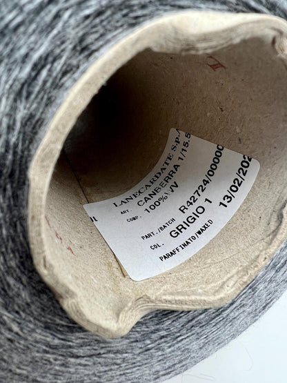 RARE Find: Merino Wool, CANBERRA, Luxury Italian Yarn by LANECARDATE, Sold in Balls or on Cones, Lace Weight, 1550m/100g (1695y/3.52 oz)