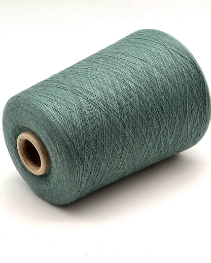 Ultra-fine 100% combed cashmere lace yarn SUPER CASHMERE by Loro Piana on cone, made in Italy. Rare luxury cashmere yarn with exceptional softness, strength, and elegant drape, curated by iDOKNiT for high-end knitting and weaving.