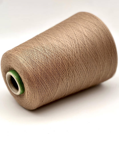 Ultra-fine 100% combed cashmere lace yarn SUPER CASHMERE by Loro Piana on cone, made in Italy. Rare luxury cashmere yarn with exceptional softness, strength, and elegant drape, curated by iDOKNiT for high-end knitting and weaving.