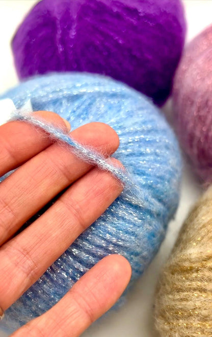 Пряжа из альпаки с люрексом, PAPRICA, лимитированная серия от Ланы Гатто, вес DK, 175 м/50 г (382 ярда/1,76 унции)