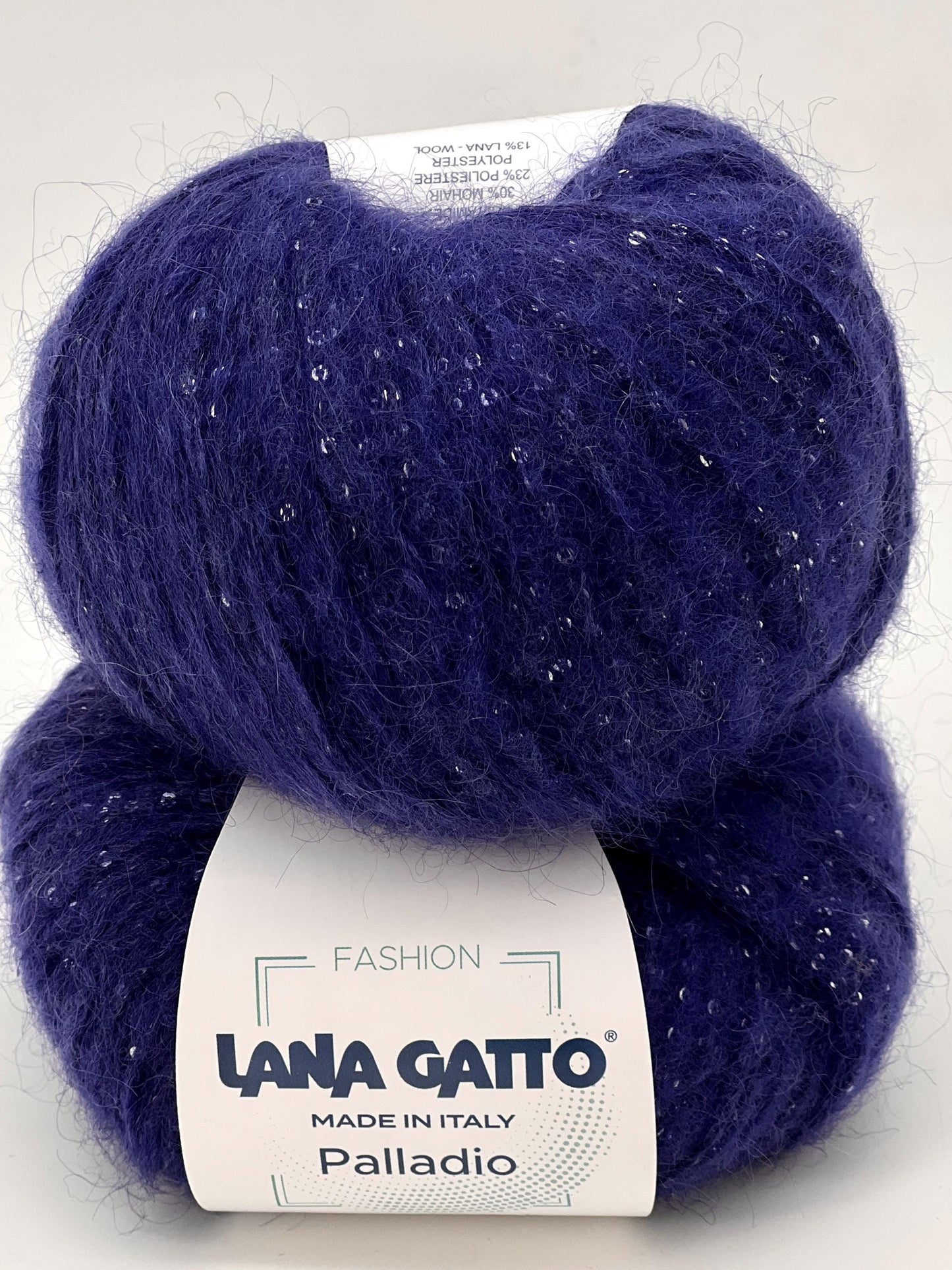 Paillettes Mohair Knitting Yarn, PALLADIO, Lana Gatto Limited Edition from Italy, DK - Worsted Weight, Soft Sparkling Yarn, 50g/95m (1.76oz/104y)