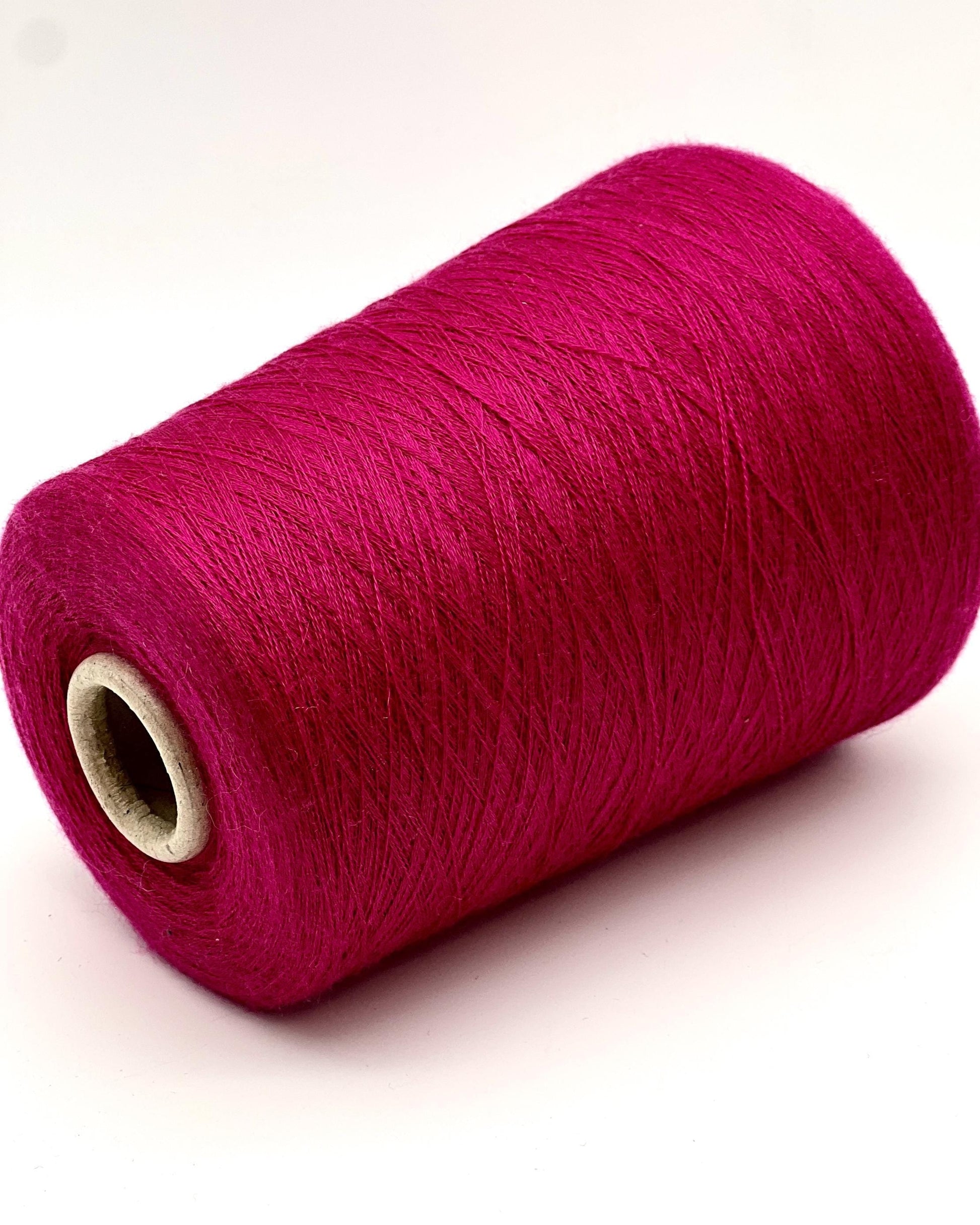 Ultra-fine 100% combed cashmere lace yarn SUPER CASHMERE by Loro Piana on cone, made in Italy. Rare luxury cashmere yarn with exceptional softness, strength, and elegant drape, curated by iDOKNiT for high-end knitting and weaving.