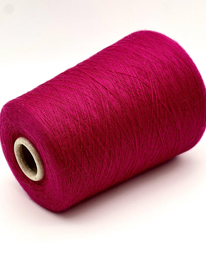 Ultra-fine 100% combed cashmere lace yarn SUPER CASHMERE by Loro Piana on cone, made in Italy. Rare luxury cashmere yarn with exceptional softness, strength, and elegant drape, curated by iDOKNiT for high-end knitting and weaving.