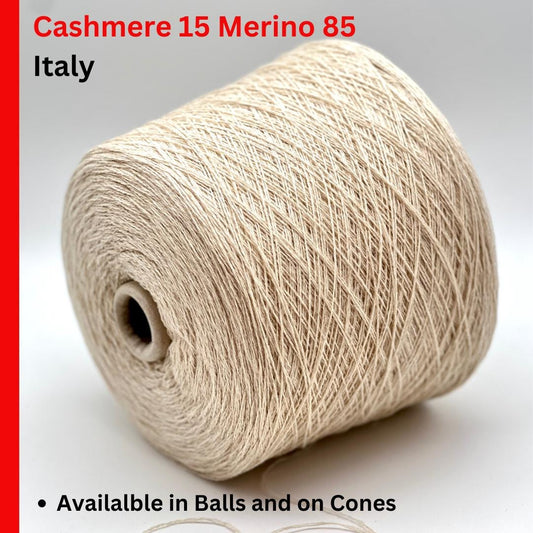 Profilo MATILDA cashmere merino lace yarn cone 750m per 100g
Luxury Italian cashmere merino yarn for knitting and crochet
Soft lace weight cashmere merino yarn cone close-up
Profilo MATILDA Italian yarn for shawls lightweight sweaters and accessories
Cashmere merino blend yarn 15 cashmere 85 merino wool Italy