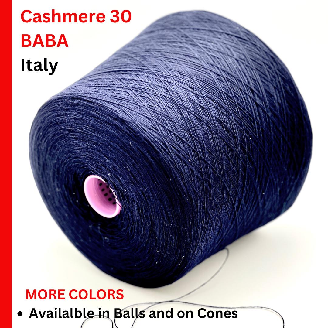 Zegna Baruffa BABA/X luxury 70% Merino 30% Cashmere Italian yarn in an ultra-fine Nm 1/15000 lace weight count for premium knitting and crochet at iDOKNiT.