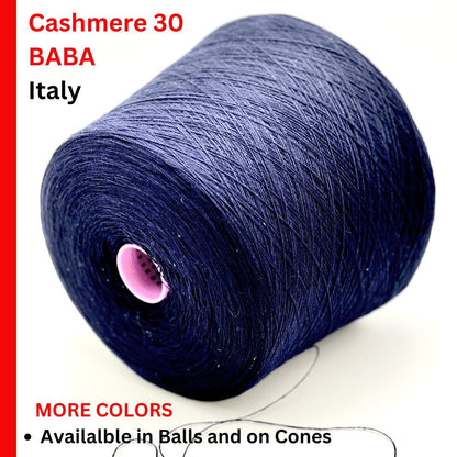 Zegna Baruffa BABA/X luxury 70% Merino 30% Cashmere Italian yarn in an ultra-fine Nm 1/15000 lace weight count for premium knitting and crochet at iDOKNiT.