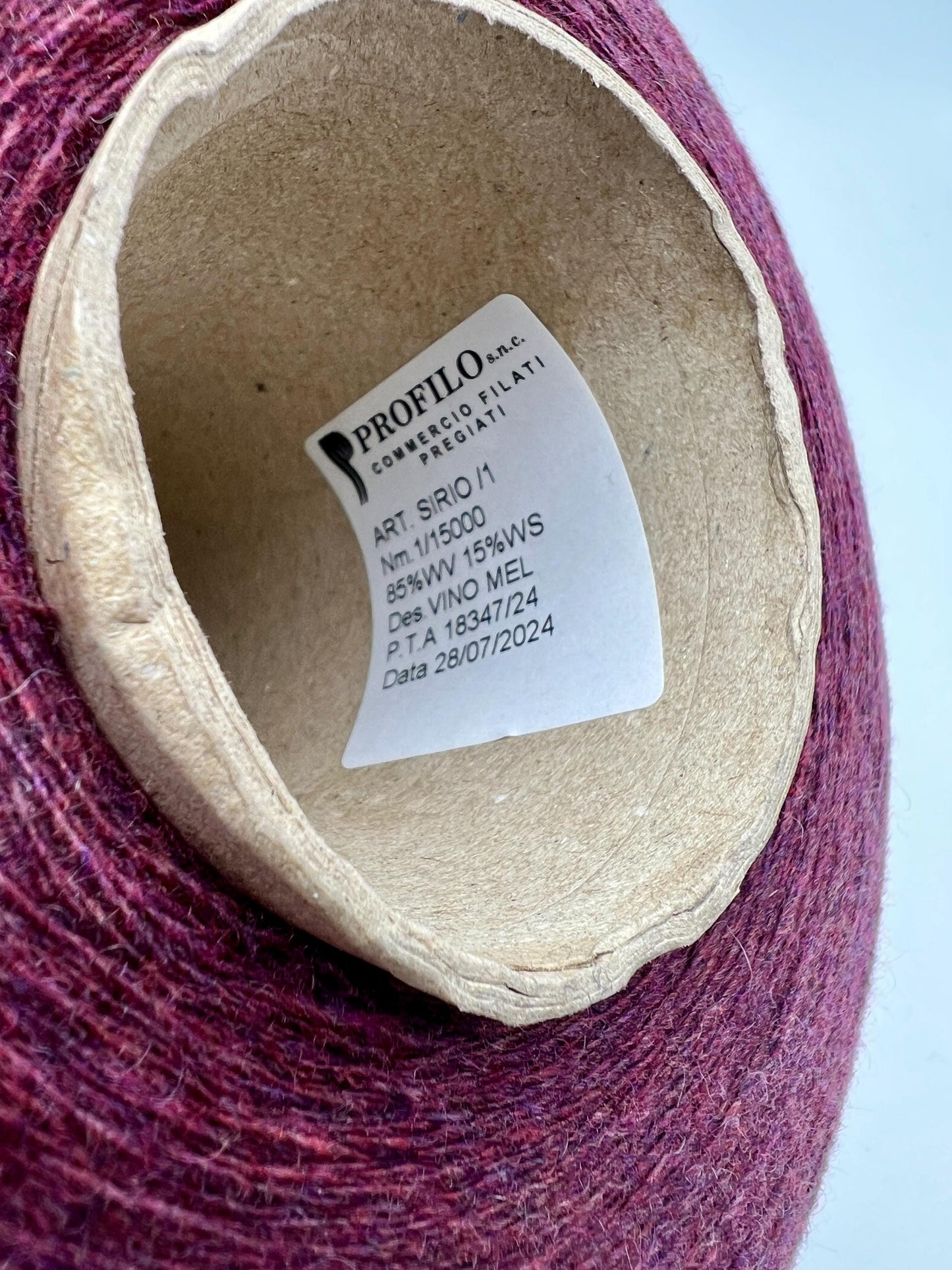 Hilo de merino de cachemira SIRIO, hilo italiano premium de Profilo, disponible en ovillos y conos, grosor de encaje, 100 g/1500 m