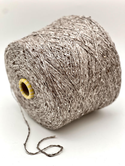 Bourette Silk Viscose Tweed Yarn, Premium Italian Yarn by Filati Buratti, Available on Cones and in Balls, DK-Sport Weight, 250m/100g (273y)
