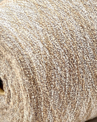 Elite iDOKNiT luxury micro-bouclé yarn, BABY15 by Polipeli Italy. 79% baby alpaca lace weight, Nm 14500. Authentic Italian-made fine airy loop yarn curated by iDOKNiT for professional knitting.