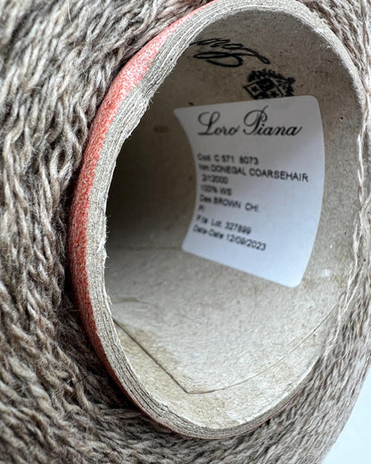 Loro Piana DONEGAL COARSEHAIR 100 percent pure Italian cashmere yarn ball and cone from iDOKNiT