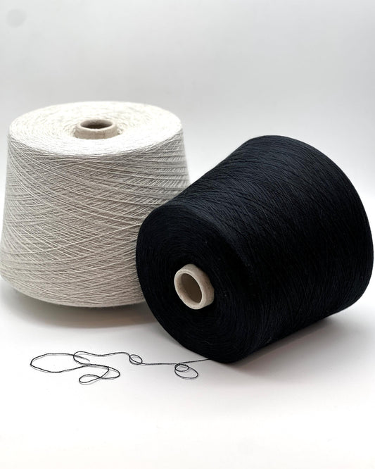 Iafil SPA Seacash cotton cashmere lace weight yarn in balls from iDOKNiT