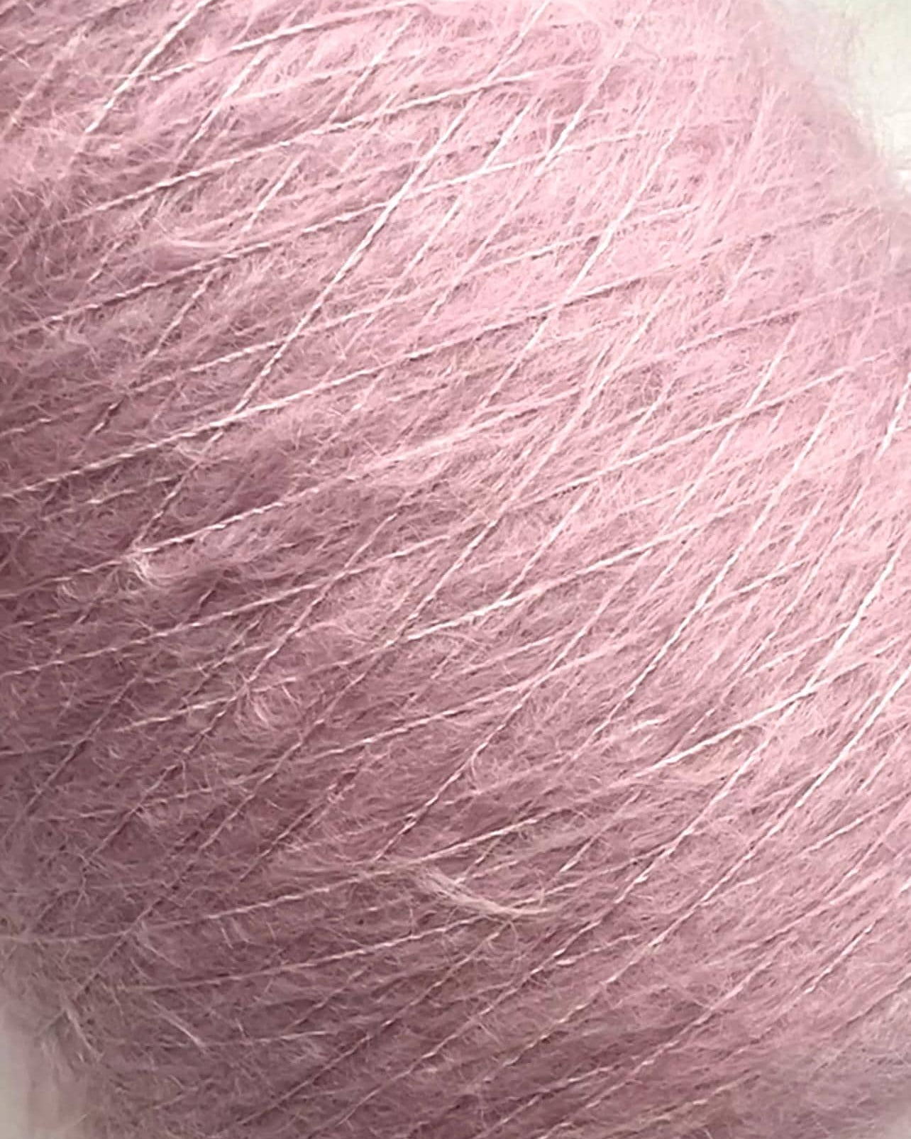 Close-up of a pink yarn ball