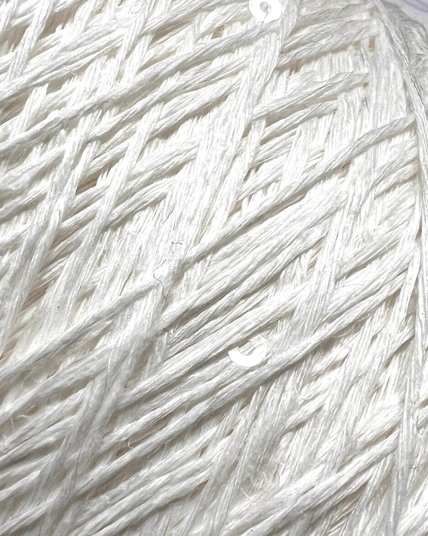 GG Filati BELLINO Italian linen sequin yarn with clear paillettes, lace weight yarn for tops, shawls, cardigans, and summer knitwear.