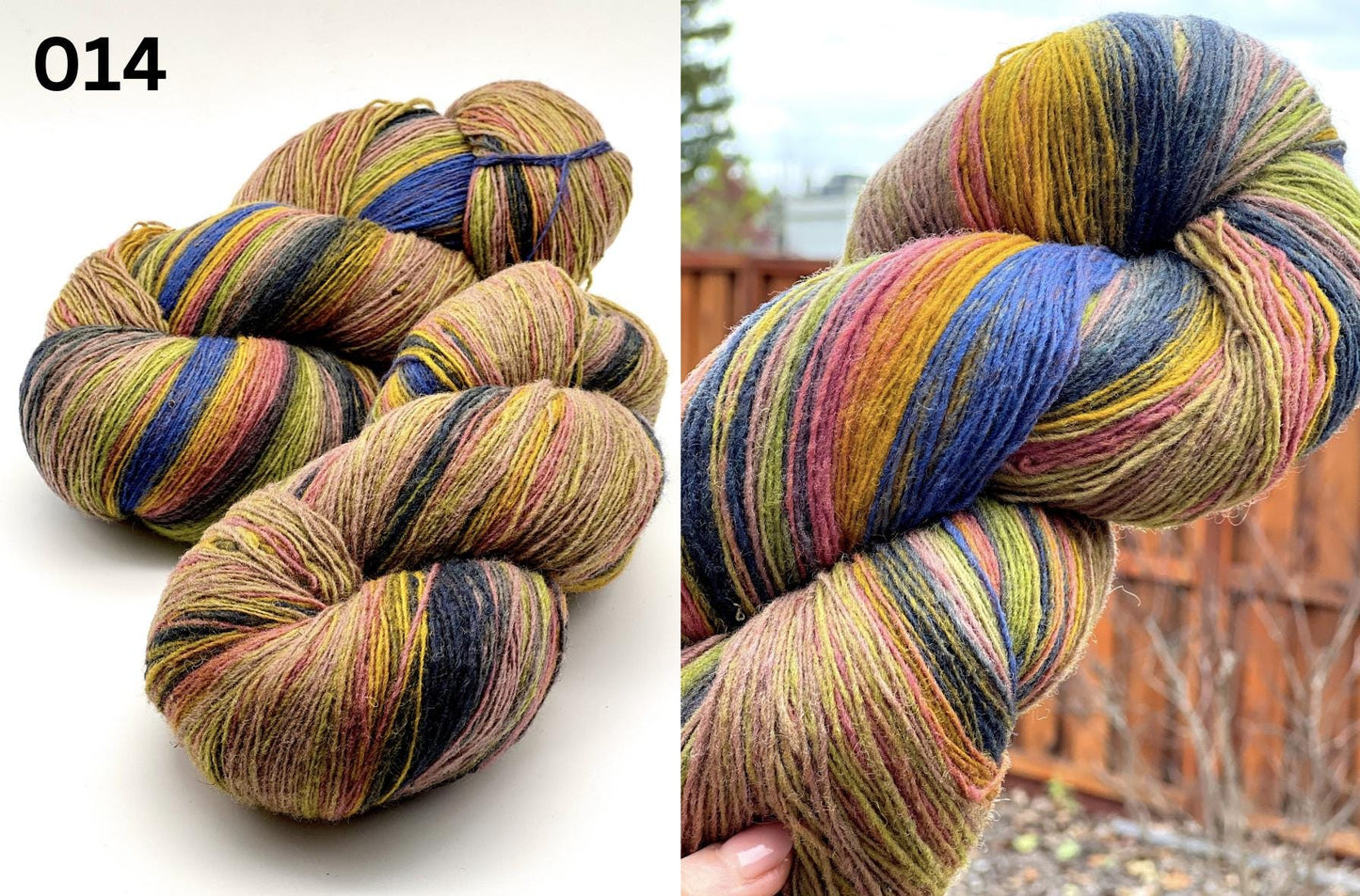 Exclusive iDOKNiT fingering weight heritage yarn, DUNDAGA 6.1 from Paces Vilnas Fabrika, Latvia. A traditional single-ply blend of 70% Latvian wool and 30% Latvian merino, providing 420m per 100g. Processed to retain 70% natural lanolin for unique warmth and a soft bloom. Curated by iDOKNiT in various authentic multi-color batches for rustic, high-quality knitwear.